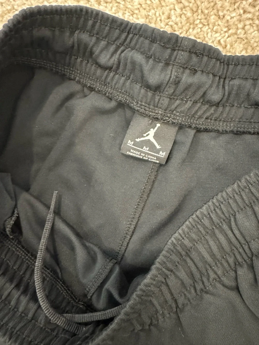 Jordan Black Men's Athletic Shorts with Subtle Jumpman